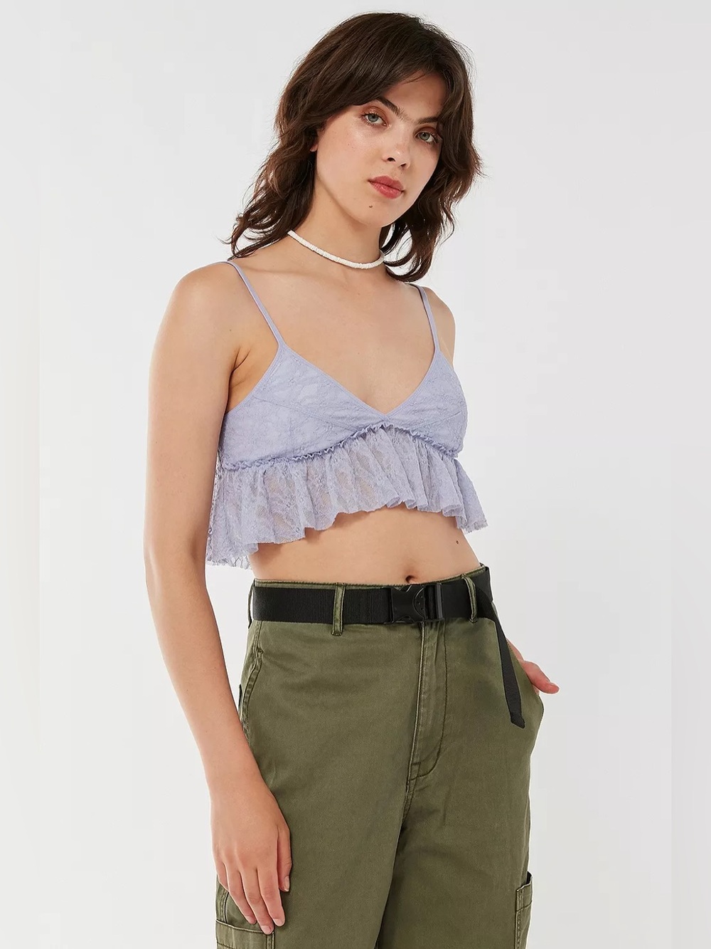 Out From Under Purple Frenchie Lace Tank